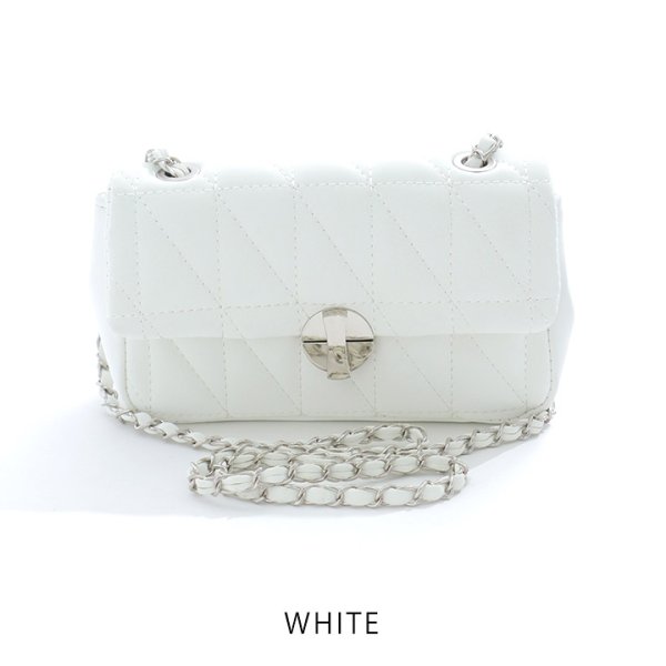 画像2: 【バッグ】キルティングショルダーバッグ【2カラー】[OF08] (2)