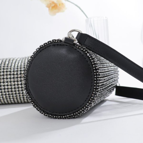 画像5: 【バッグ】ラインストーンラウンドバック【2カラー】[OF04] (5)