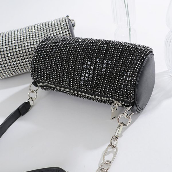 画像6: 【バッグ】ラインストーンラウンドバック【2カラー】[OF04] (6)