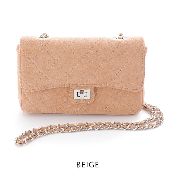 画像3: 【バッグ】チェーンスエードショルダーバッグ【2カラー】[OF02] (3)