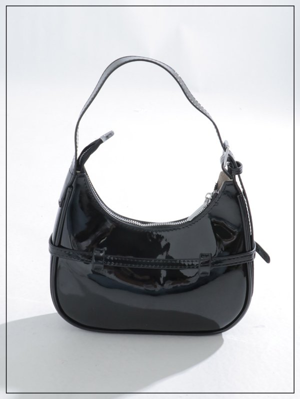 画像6: 【バッグ】エナメルハーフムーンバッグ【Fサイズ/4カラー】[OF03] (6)