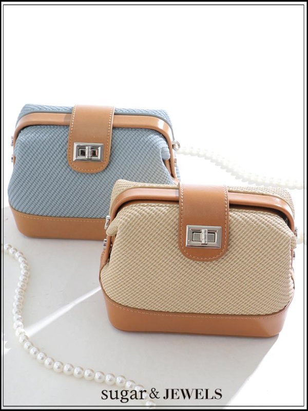 画像1: 【バッグ】ボックス型2WAYバッグ【Fサイズ/2カラー】[OF03] (1)