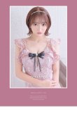 画像4: 【ROBE de FLEURS/ローブドフルール】スパンコール刺繍/ レース/ フリルスリーブ/ タイトミニ/ キャバドレス[OF2] (4)