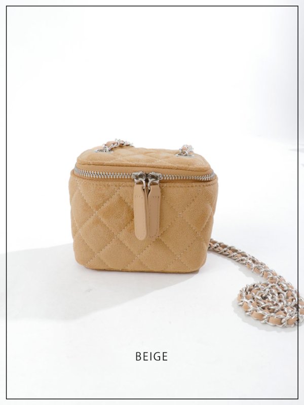 画像4: 【バッグ】チェーンスエードバニティバッグ【Fサイズ/3カラー】[OF03]【IM】 (4)