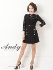 画像28: 【Andy ANDY Fashion Press 09 COLLECTION 05】フラワーレース/ ゴールドボタンデザイン/ 七分袖/ 長袖/ 袖あり/ プリーツ/ ミニドレス/ キャバドレス[OF05] (28)