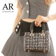 画像2: 【ANGEL R/エンジェルアール】ミックスチェック/ ツイード/ ハンドバッグ【2カラー】[OF02-C] (2)