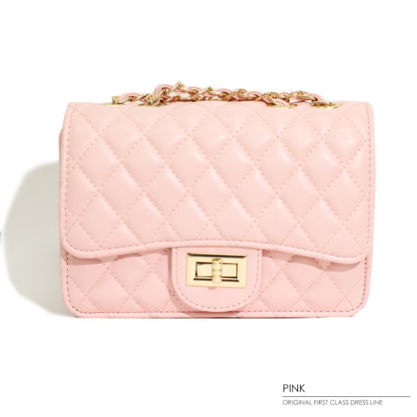 画像6: 【ANGEL R/エンジェルアール】キルティング/ フェイクレザー/ ショルダーバッグ【Fサイズ/4カラー】[OF04] (6)