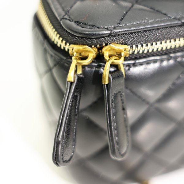 画像8: 【ANGEL R/エンジェルアール】キルティング/ フェイクレザー/ フラワーボタン/ ショルダーハンドバッグ【Fサイズ/3カラー】[OF02-C]  (8)