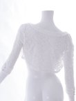 画像5: モノトーン刺繍レースボレロ/上着/羽織り物/アウター【Fサイズ/2カラー】[OF04-U] 【IM】 (5)
