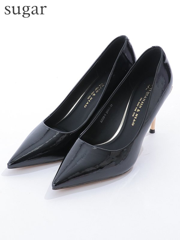 画像4: 【COMEX】 2color/ 9cmヒール/ ラインストーン/ ポインテッドトゥ/ ハイヒール/ パンプス[OF02] (4)