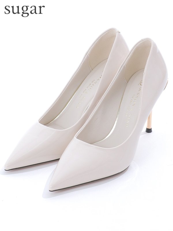 画像10: 【COMEX】 2color/ 9cmヒール/ ラインストーン/ ポインテッドトゥ/ ハイヒール/ パンプス[OF02] (10)