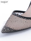 画像5: 【COMEX】 2color/ 8cmヒール/ ラメ/ ラインストーン/ ピンヒール/ ポインテッドトゥ/ ハイヒール/ ストラップ付き/ パンプス[OF02] (5)