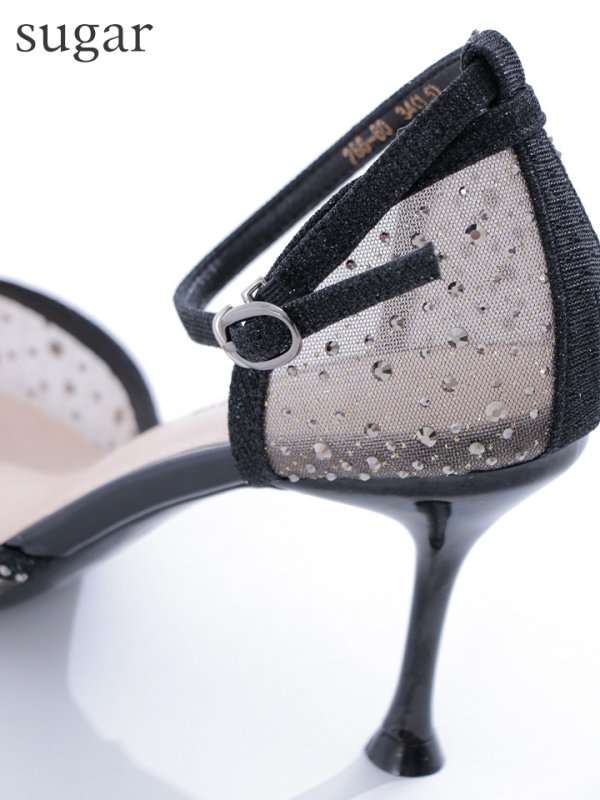 画像8: 【COMEX】 2color/ 8cmヒール/ ラメ/ ラインストーン/ ピンヒール/ ポインテッドトゥ/ ハイヒール/ ストラップ付き/ パンプス[OF02] (8)