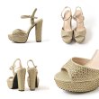画像10: SALE【COMEX】 2color/ 13cmヒール/ ラメ/ ラインストーン/ オープントゥ/ アンクルストラップ/ ハイヒール/ ストラップサンダル[OF02] (10)