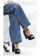 画像5: SALE【COMEX】 2color/ 13cmヒール/ ラメ/ ラインストーン/ オープントゥ/ アンクルストラップ/ ハイヒール/ ストラップサンダル[OF02] (5)