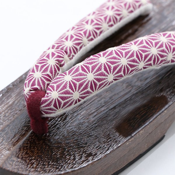 画像13: 【即日発送】【浴衣小物】浴衣にぴったり!麻の葉柄下駄 単品販売[YMT] (13)