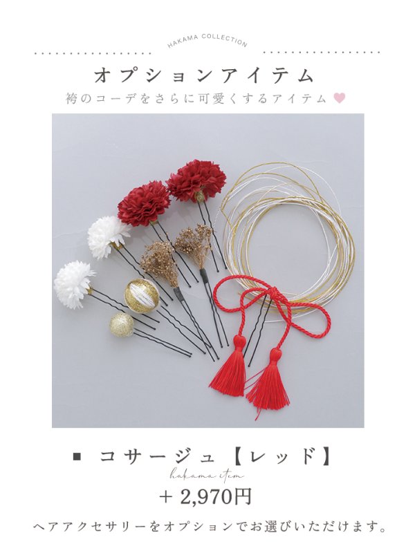 画像24: 【予約商品/1月中旬発送予定】白×赤百合 ブラック二尺袖着物【卒業袴３点セット 二尺袖着物/帯/袴】 (24)