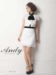 画像11: 【Andy ANDY Fashion Press 12 COLLECTION 07】フラワーレース/ ブローチ付き/ 半袖/ ハイネック/ タイト/ ミニドレス/ キャバドレス[OF05] (11)