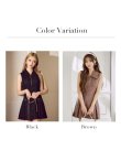 画像48: 【ゆうめろ/関西コレクション着用】XSサイズあり【DEA./ディア】スエード/ ジップ/ カラー/ フレア/ ワンピース/ ミニドレス/ キャバドレス[OF08] (48)