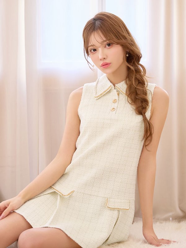 アイボリー モデル：るりぴ　身長：165cm　着用サイズ：Sサイズ