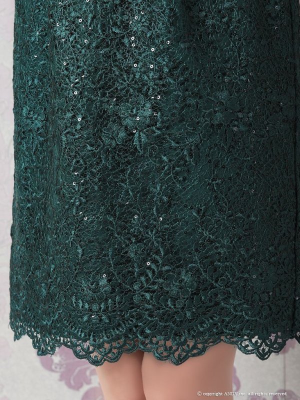 画像11: 【an ANDY Fashion Press 07 /ゆめ - COLLECTION 02】フラワーレース/ ファー/ スパンコール/ タイト/ ミニドレス/ キャバドレス[OF05] (11)