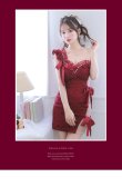 画像15: XSサイズあり【ROBE de FLEURS/ローブドフルール】ジュエリー/ リボン/ タイト/ ミニドレス/ キャバドレス[OF2] (15)
