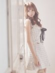 画像11: 【XSサイズあり】【ROBE de FLEURS/ローブドフルール】セットアップ/チェックツイード/スカートパンツ/ミニドレス /キャバドレス[OF2] (11)