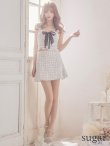 画像13: 【XSサイズあり】【ROBE de FLEURS/ローブドフルール】セットアップ/チェックツイード/スカートパンツ/ミニドレス /キャバドレス[OF2] (13)