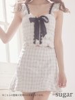 画像14: 【XSサイズあり】【ROBE de FLEURS/ローブドフルール】セットアップ/チェックツイード/スカートパンツ/ミニドレス /キャバドレス[OF2] (14)