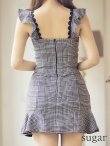 画像24: 【XSサイズあり】【ROBE de FLEURS/ローブドフルール】セットアップ/チェックツイード/スカートパンツ/ミニドレス /キャバドレス[OF2] (24)