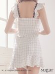 画像15: 【XSサイズあり】【ROBE de FLEURS/ローブドフルール】セットアップ/チェックツイード/スカートパンツ/ミニドレス /キャバドレス[OF2] (15)