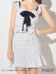 画像8: 【XSサイズあり】【ROBE de FLEURS/ローブドフルール】セットアップ/チェックツイード/スカートパンツ/ミニドレス /キャバドレス[OF2] (8)
