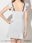 画像9: 【XSサイズあり】【ROBE de FLEURS/ローブドフルール】セットアップ/チェックツイード/スカートパンツ/ミニドレス /キャバドレス[OF2] (9)