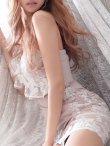 画像5: XSサイズあり【ROBE de FLEURS/ローブドフルール】3Dフラワー/ アシンメトリー/ シアー/ タイト/ ミニドレス/ キャバドレス[OF2] (5)
