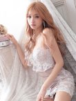 画像7: XSサイズあり【ROBE de FLEURS/ローブドフルール】3Dフラワー/ アシンメトリー/ シアー/ タイト/ ミニドレス/ キャバドレス[OF2] (7)