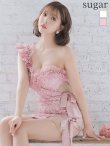 XSサイズあり【ROBE de FLEURS/ローブドフルール】ジュエリー/ リボン/ タイト/ ミニドレス/ キャバドレス　ピンク
