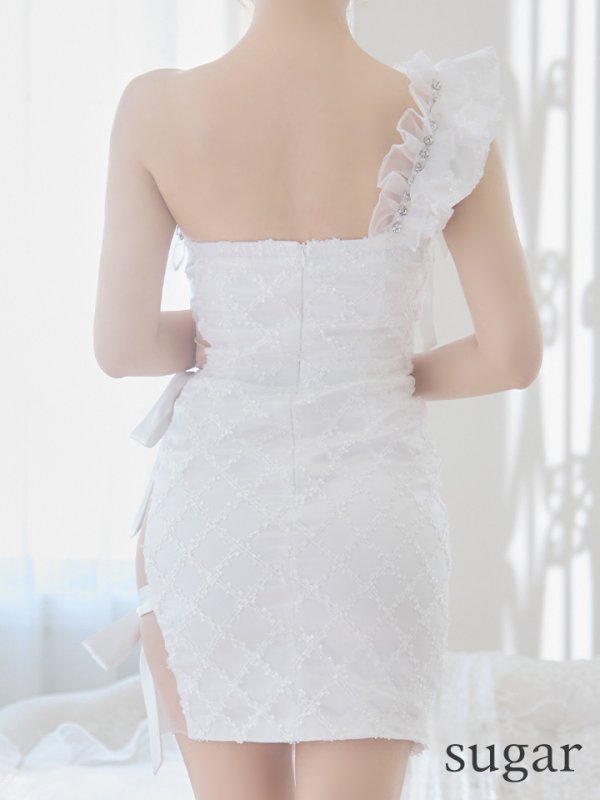 画像9: XSサイズあり【ROBE de FLEURS/ローブドフルール】ジュエリー/ リボン/ タイト/ ミニドレス/ キャバドレス[OF08] (9)