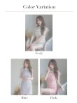 画像23: XSサイズあり【ROBE de FLEURS/ローブドフルール】ビジュー襟/ フラワーレース/ タイト/ ミニドレス/ キャバドレス[OF2] (23)