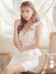 画像3: Lサイズあり【ROBE de FLEURS/ローブドフルール】立体フラワーモチーフ/ ペプラム/ タイト/ ミニドレス/ キャバドレス[OF2] (3)