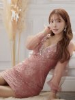 画像20: XSサイズあり【ROBE de FLEURS/ローブドフルール】長袖/ 袖あり/ チュールスリーブ/ スカラップカット/ ミニドレス/ キャバドレス[OF08] (20)