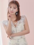 画像4: XS〜Lサイズあり【ROBE de FLEURS/ローブドフルール】セットアップ/ スカートパンツ/ フロントクロス/ フリル/ ミニドレス/ キャバドレス[OF2] (4)
