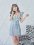 画像4: XSサイズあり【ROBE de FLEURS/ローブドフルール】ラメツイード/ 大粒ビジュー/ フリル/ タイト/ ミニドレス/ キャバドレス[OF2] (4)