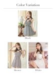 画像22: XSサイズあり【ROBE de FLEURS/ローブドフルール】ツイード/ ジップ/ リボンチョーカー/ キャミソール/ フレア/ ミニドレス/ キャバドレス[OF2] (22)