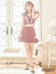 画像7: XSサイズあり【ROBE de FLEURS/ローブドフルール】スプリングツイード/ パール/ フリル/ セットアップ/ ミニドレス/ キャバドレス[OF2] (7)
