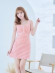 画像6: XSサイズあり【ROBE de FLEURS/ローブドフルール】ツイード/ 千鳥柄ラメ/ チェック/ 台形スカート/ ミニドレス/ キャバドレス[OF2] (6)