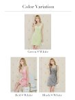 画像31: XSサイズあり【ROBE de FLEURS/ローブドフルール】ツイード/ 千鳥柄ラメ/ チェック/ 台形スカート/ ミニドレス/ キャバドレス[OF2] (31)