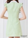 画像12: XSサイズあり【ROBE de FLEURS/ローブドフルール】ラメツイード/ リボン/ 襟付き/ フリル/ ワンピース/ ミニドレス/ キャバドレス[OF2] (12)
