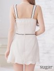画像9: XS〜Lサイズあり【ROBE de FLEURS/ローブドフルール】 チュールリボン/ ツイード / ノースリーブ/ セットアップ/ ミニドレス/ キャバドレス[OF2] (9)