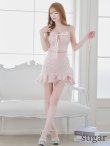 画像13: XSサイズあり【ROBE de FLEURS/ローブドフルール】マーメイド/ スパンコールレース/ ビジュー/ セットアップ/ キャミソール/ ミニドレス/ キャバドレス[OF2] (13)
