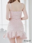 画像15: XSサイズあり【ROBE de FLEURS/ローブドフルール】マーメイド/ スパンコールレース/ ビジュー/ セットアップ/ キャミソール/ ミニドレス/ キャバドレス[OF2] (15)